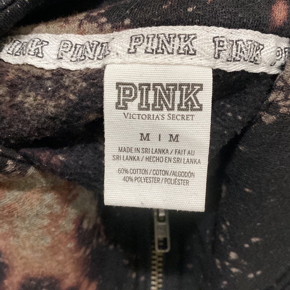 Victoria’s Secret PINK Custom Bleached Quarter Zip Pullover w/ Striped Hem - Picture 5 of 6